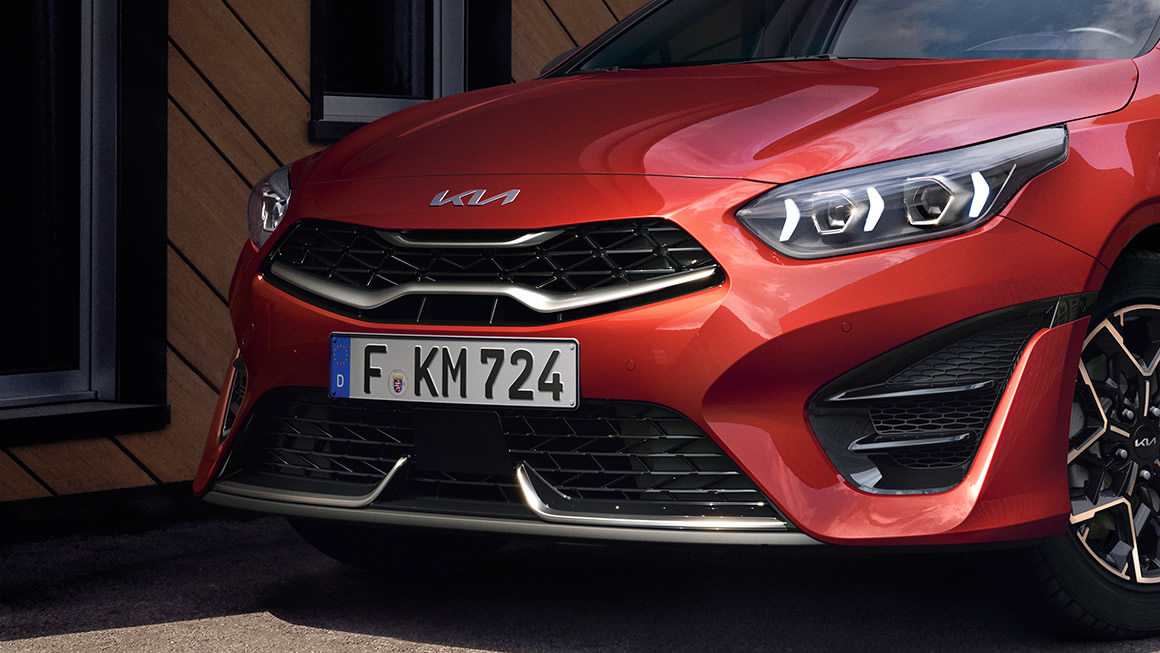 Kia Ceed, Frontansicht, Orange