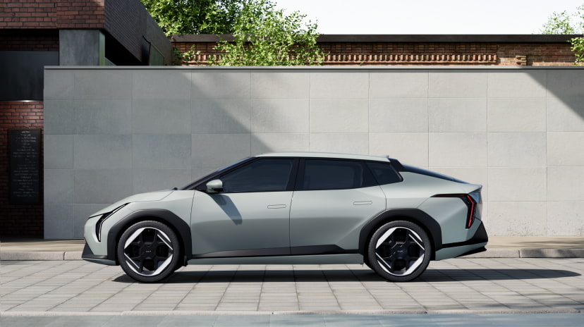 Der Kia EV4 Fastback - Seitenansicht