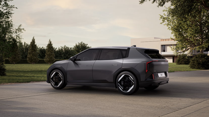Der Kia EV4 - Seitenansicht/Heckansicht
